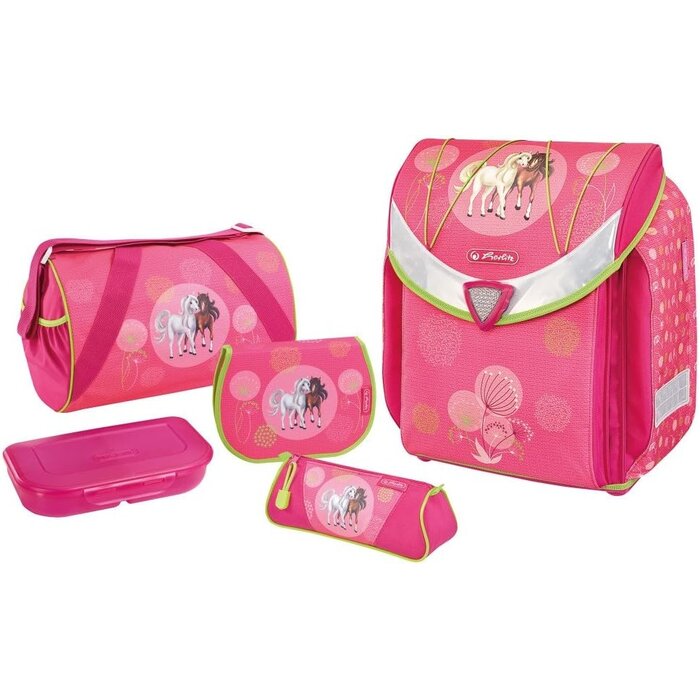 Set Cartable Scolaire Chevaux Rose - Complet - Jusqu'à -37%