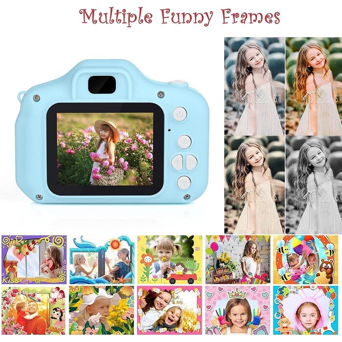 Appareil photo numérique enfant bleu - 8MP - 1080P - Jusqu'à -37%
