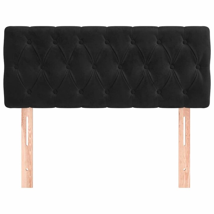 Vidaxl Tête de lit en velours noir 90 cm - Jusqu'à -43%