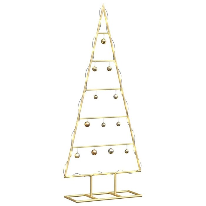 Vidaxl Sapin de Noël design en métal noir 90 cm - Jusqu'à -50%