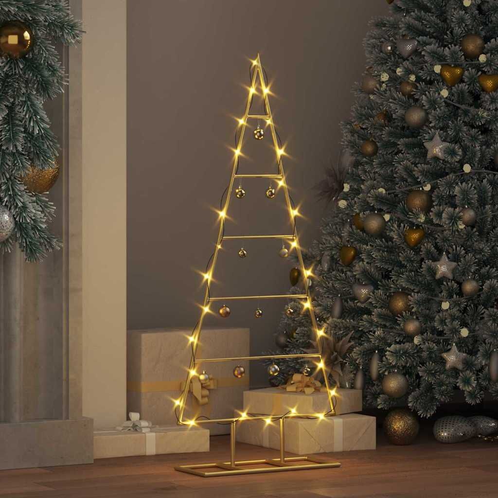 Vidaxl Sapin de Noël design en métal noir 90 cm - Jusqu'à -50%