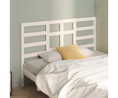 Vidaxl Tête de lit en pin massif blanc 166 x 104 cm - Jusqu'à -39% dès maintenant
