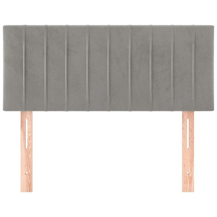Vidaxl Tête de lit en velours gris clair 100x5x78/88 cm - Jusqu'à -51%
