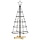 Sapin de Noël conique en acier noir 90 cm - Jusqu'à -50%