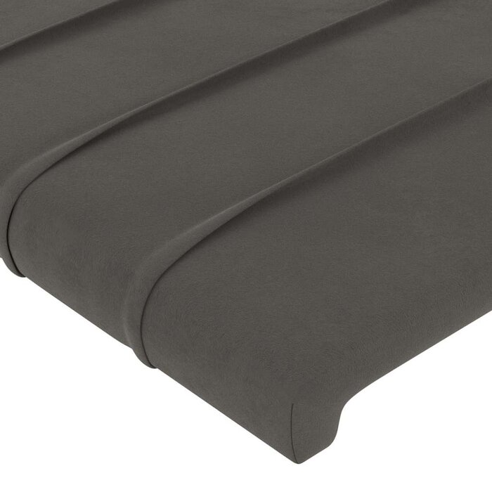 Vidaxl Tête de lit en velours gris foncé 90cm - Jusqu'à -47% sur l'outlet