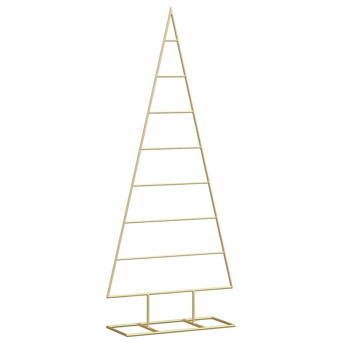 Vidaxl Sapin de Noël design en métal noir 125 cm - Jusqu'à -49%