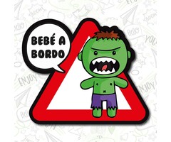 Autocollant Bébé à bord Hulk - Jusqu'à -33% sur votre signalétique voiture