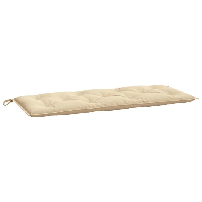 Vidaxl Lot de 2 coussins pour banc de jardin 120x50cm - Beige - Jusqu'à -45%
