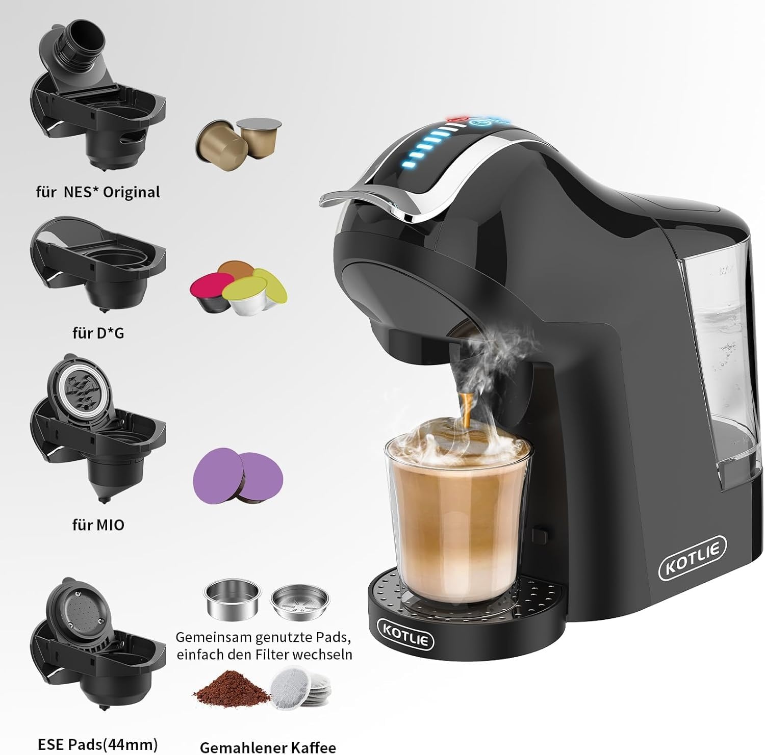 Machine à expresso 5-en-1 multifonction - Jusqu'à 34% de réduction