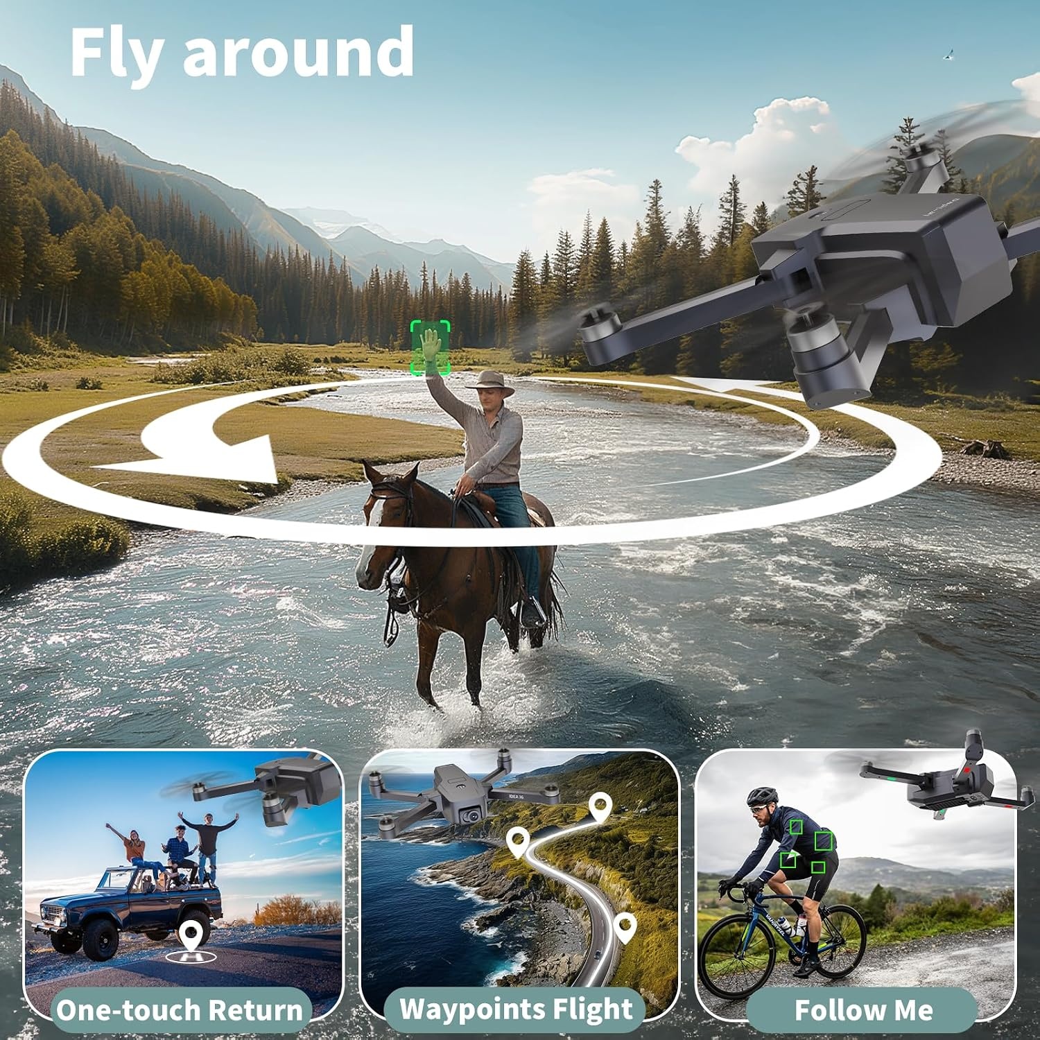 Drone 4K avec stabilisateur GPS - Jusqu'à 29,1% de réduction