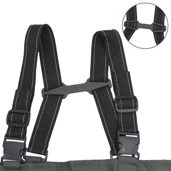 Vidaxl Waders avec bottes intégrées taille 44 - Jusqu'à 53% de remise