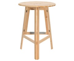 Vidaxl Table de bar pliable en épicéa 78 cm - Jusqu'à -49% de remise