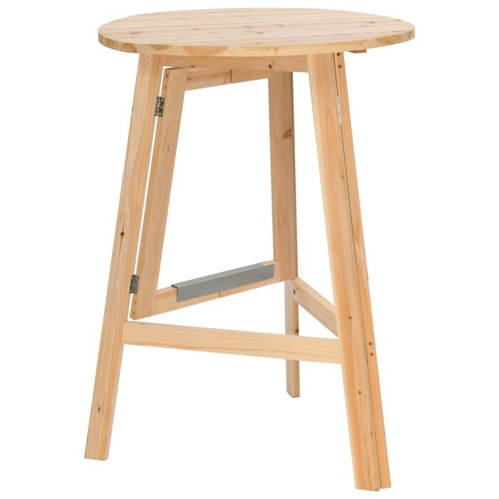 Vidaxl Table de bar pliable en épicéa 78 cm - Jusqu'à 35% de remise