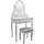 Coiffeuse blanche avec miroir et tabouret - Jusqu'à -46% de réduction