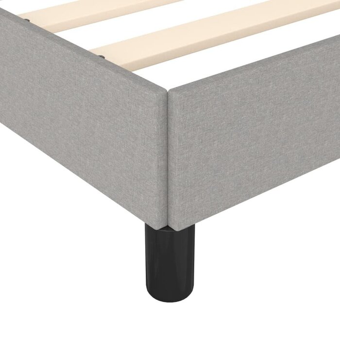 Vidaxl Cadre de lit en tissu gris clair 90x200 cm - Jusqu'à -47% sur votre modèle