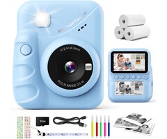 Appareil photo instantané enfant 48MP - Bleu - Jusqu'à -44% de réduction