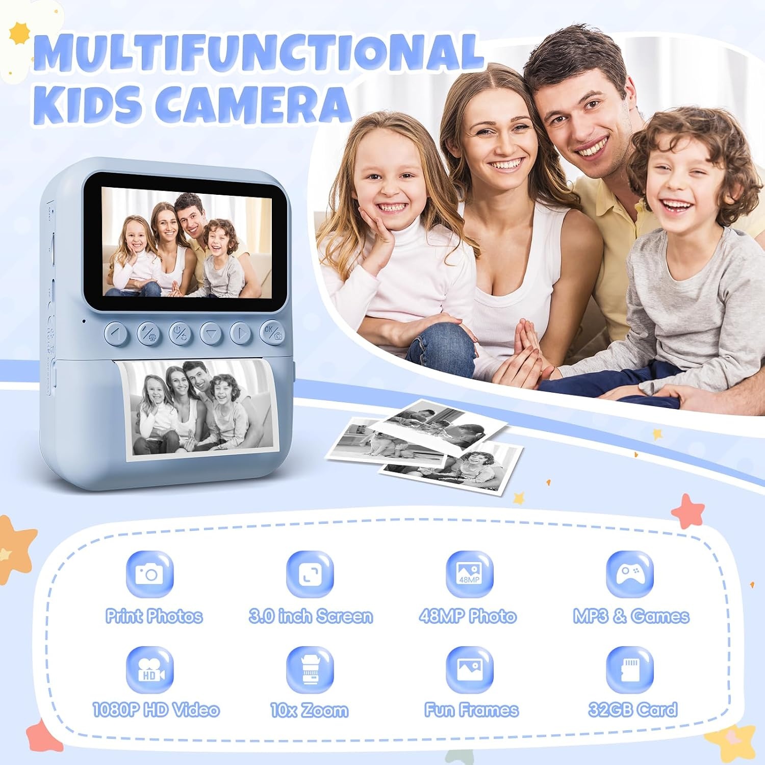 Appareil photo instantané enfant 48MP - Jusqu'à -39% sur notre sélection