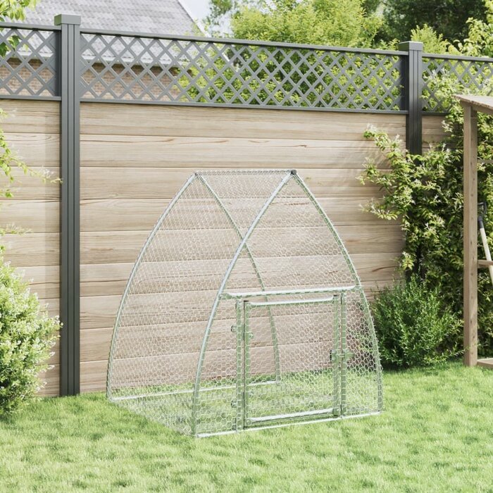 Vidaxl Clapier à lapins en acier galvanisé 105x100x120 cm - Jusqu'à 29% de réduction