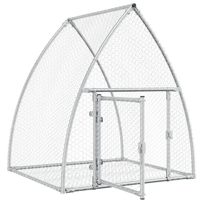 Vidaxl Clapier à lapins en acier galvanisé 105x100x120 cm - Jusqu'à 29% de réduction