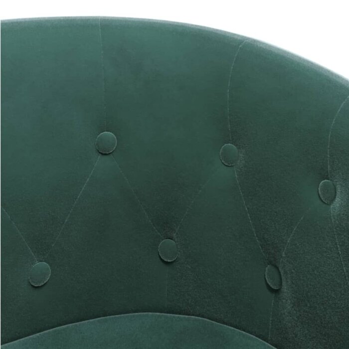 Vidaxl Fauteuil cabriolet avec repose-pieds - Velours vert - Jusqu'à 41% de remise