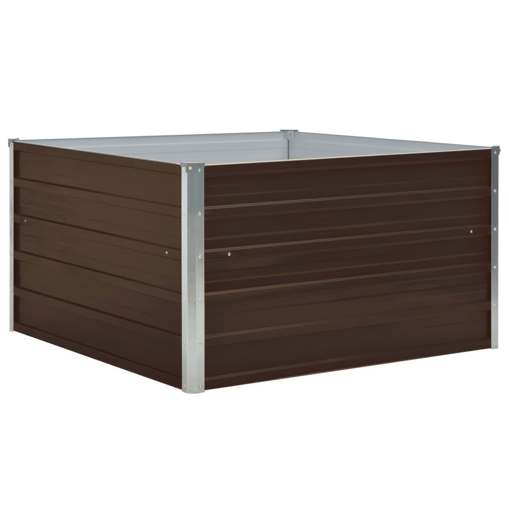 Vidaxl Bac de jardin surélevé 100x100x45 cm - Acier galvanisé - Jusqu'à 44% de remise