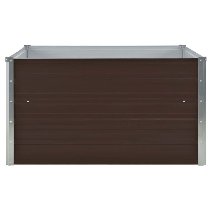 Vidaxl Bac de jardin surélevé 100x100x45 cm - Acier galvanisé - Jusqu'à 44% de remise