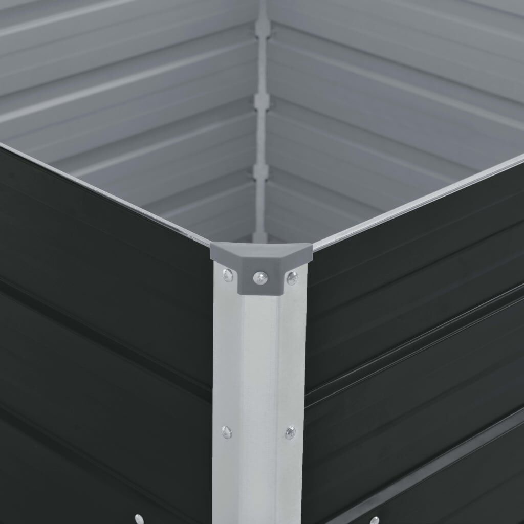 Vidaxl Bac de jardin surélevé 100x100x45 cm - Acier galvanisé - Jusqu'à 44% de remise