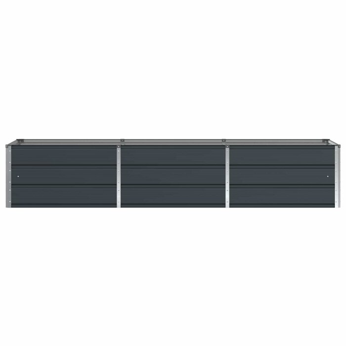 Vidaxl Jardinière en acier anthracite 240x80x45cm - Jusqu'à -41% sur le déstockage
