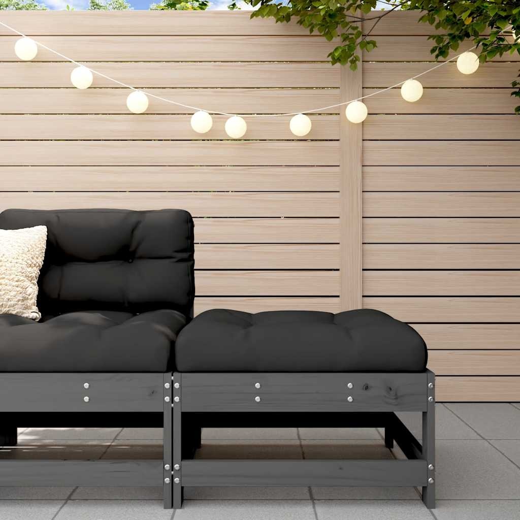Vidaxl Repose-pieds de jardin en pin gris - Jusqu'à -45% de remise