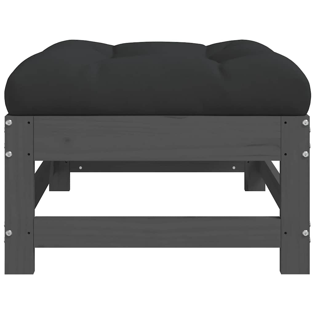 Vidaxl Repose-pieds de jardin en pin gris - Jusqu'à -45% de remise