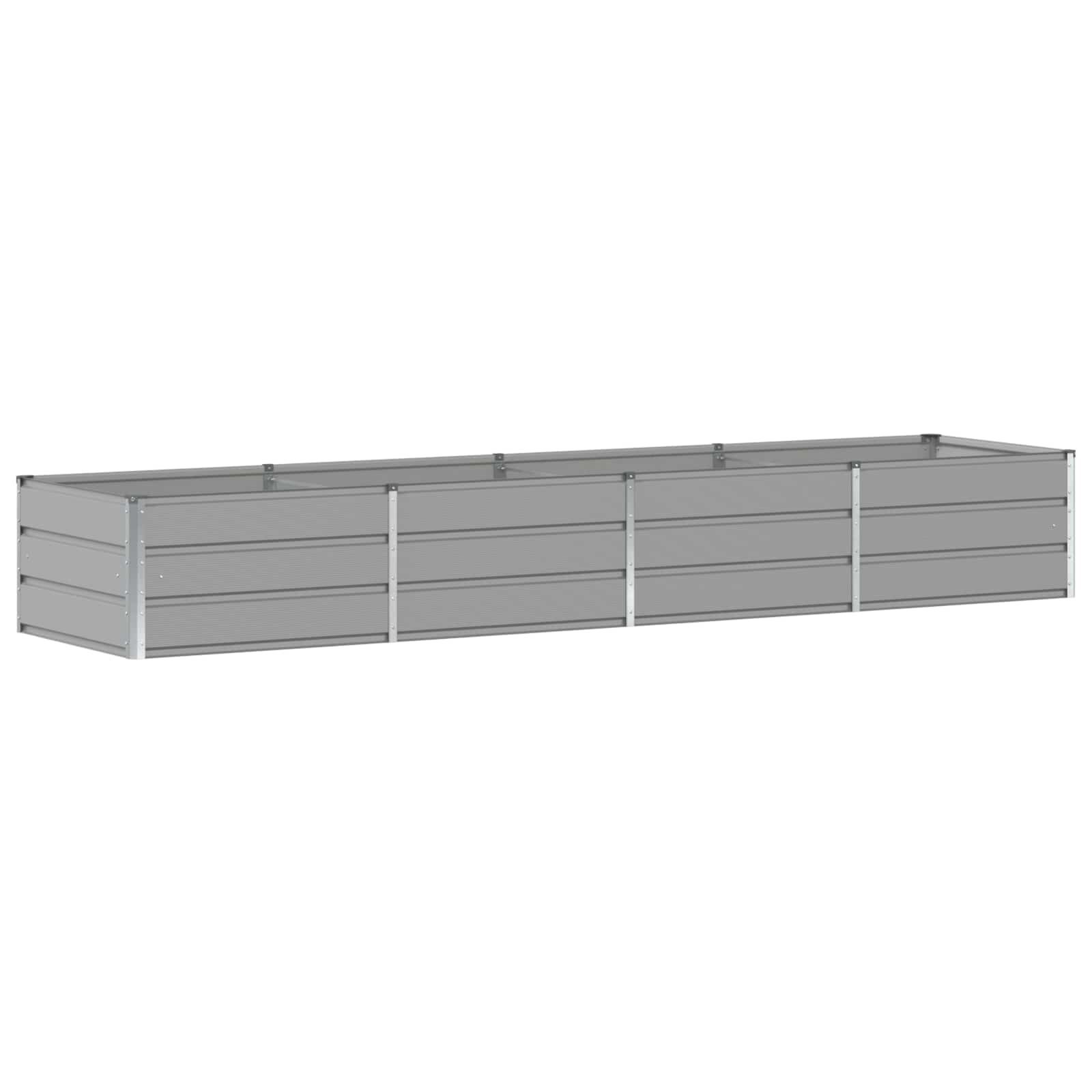 Vidaxl Jardinière en acier 320 cm - Gris clair - Jusqu'à -40% sur l'outlet
