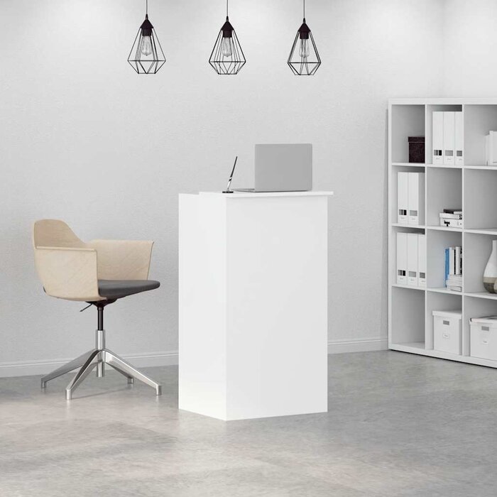 Vidaxl Comptoir de réception compact blanc - Jusqu'à -41% sur l'outlet