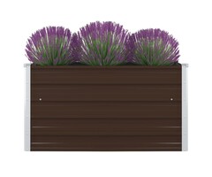 Vidaxl Bac de jardin surélevé 100x100x45cm - Acier galvanisé - Jusqu'à -44%