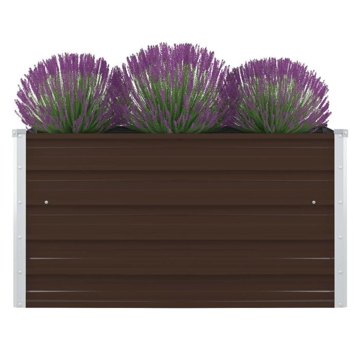 Vidaxl Bac de jardin surélevé 100x100x45cm - Acier galvanisé - Jusqu'à 39% de remise