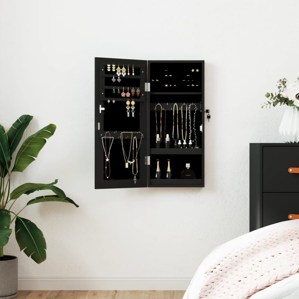 Vidaxl Armoire à bijoux murale avec miroir - Jusqu'à 36% de remise