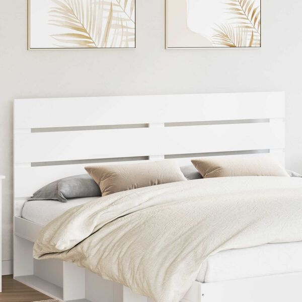 Vidaxl Tête de lit rectangulaire bois blanc 183x100cm - Jusqu'à -40%