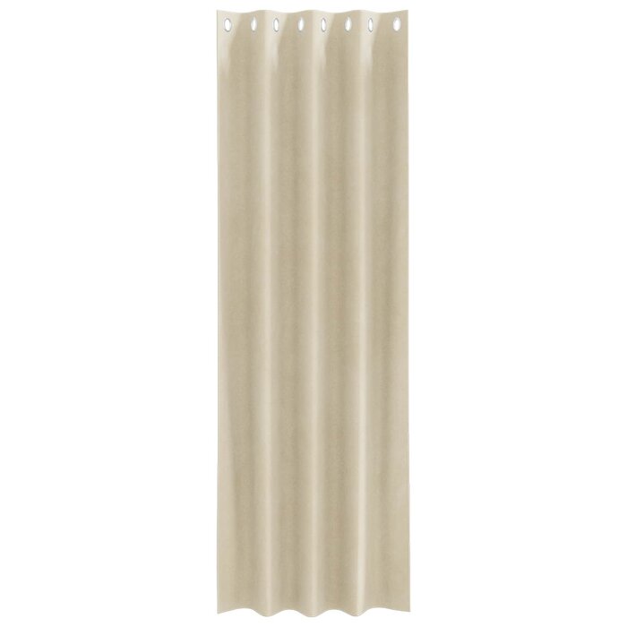 Vidaxl Rideaux occultants en velours crème 140x245cm (lot de 2) - Jusqu'à -39%