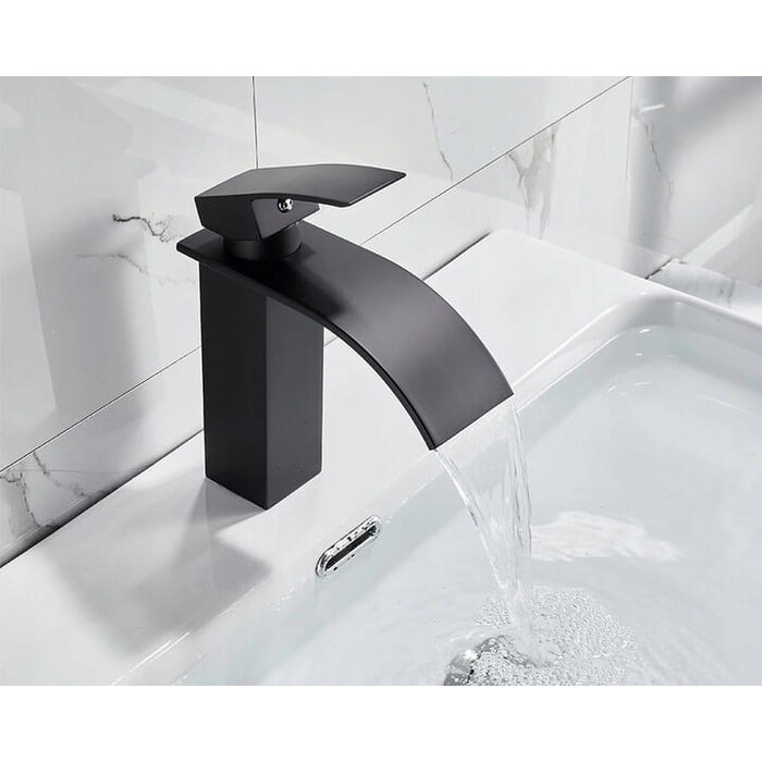 Viking Choice Mitigeur de lavabo noir mat en laiton - Jusqu'à 30% de remise