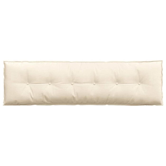 Vidaxl Coussin de dossier 180x50 cm Crème - Jusqu'à 39% de réduction
