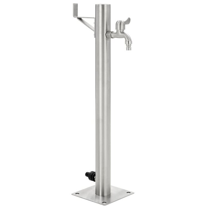 Vidaxl Colonne d'eau de jardin ronde en inox - Jusqu'à 41% de remise