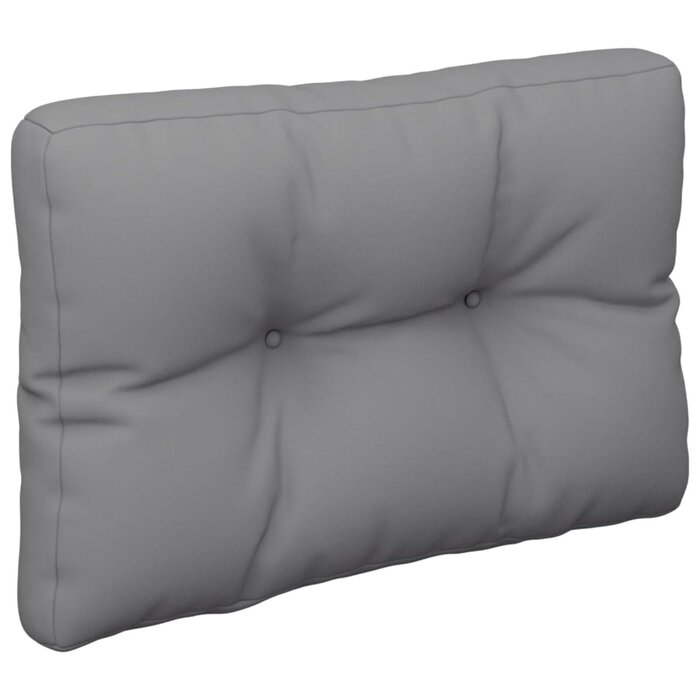 Vidaxl Lot de 2 coussins de palette gris 50x50 cm - Jusqu'à -34% de remise