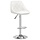 Tabouret de bar réglable en similicuir blanc - Jusqu'à 36% de réduction