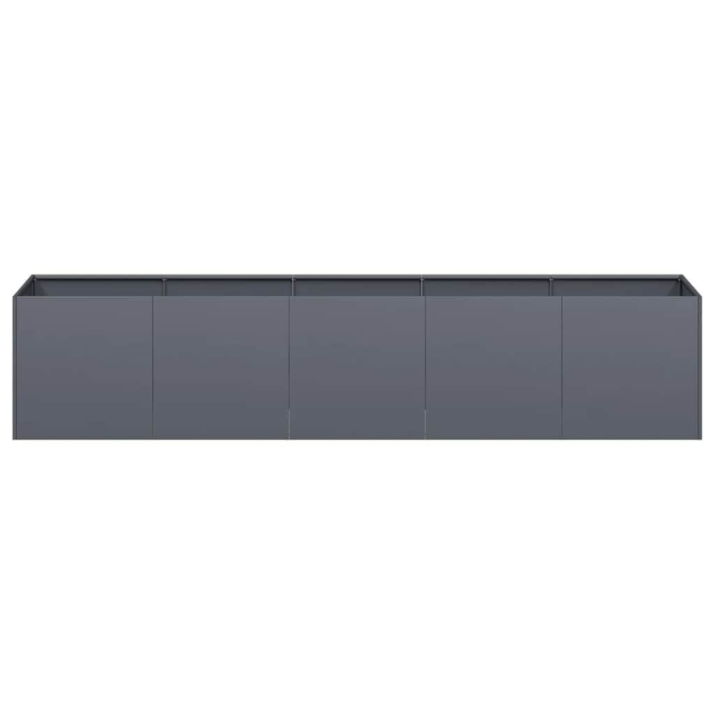 Vidaxl Grande jardinière en acier anthracite 200 cm - Jusqu'à -30% sur l'outlet