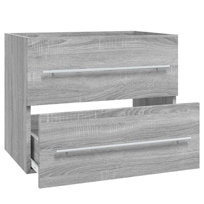 Vidaxl Meuble sous-lavabo 60cm - Chêne Sonoma - Jusqu'à 40% de réduction