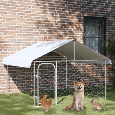 Vidaxl Chenil pour chien extérieur avec toit 200x200x150cm - Jusqu'à -41%