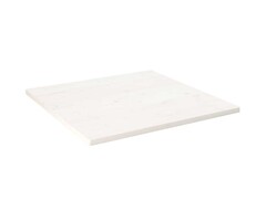 Vidaxl Plateau de table carré en pin massif blanc 80x80 cm - Jusqu'à -36%
