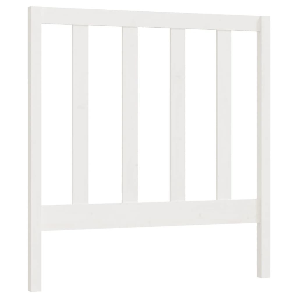 Vidaxl Tête de lit en pin massif blanc 96 x 100 cm - Jusqu'à -32%
