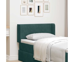 Vidaxl Tête de lit en velours vert avec oreilles - Jusqu'à 36% de réduction