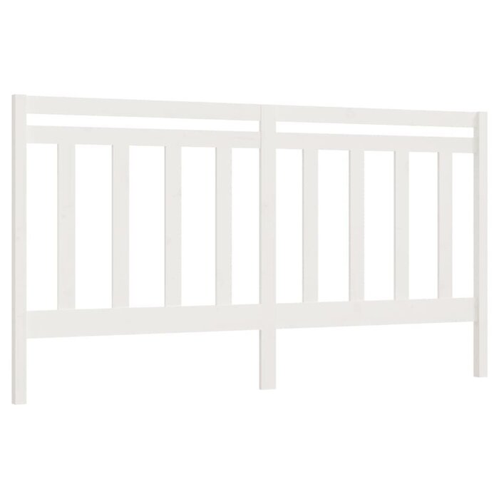 Vidaxl Tête de lit en pin massif blanc 206x100 cm - Jusqu'à -54%