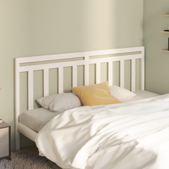 Vidaxl Tête de lit en pin massif blanc 206x100 cm - Jusqu'à -54%